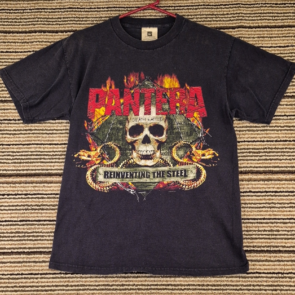PANTERA Rock Band Tour Reinventing The Steel Winterland Mens Medium T Shirt Y2K